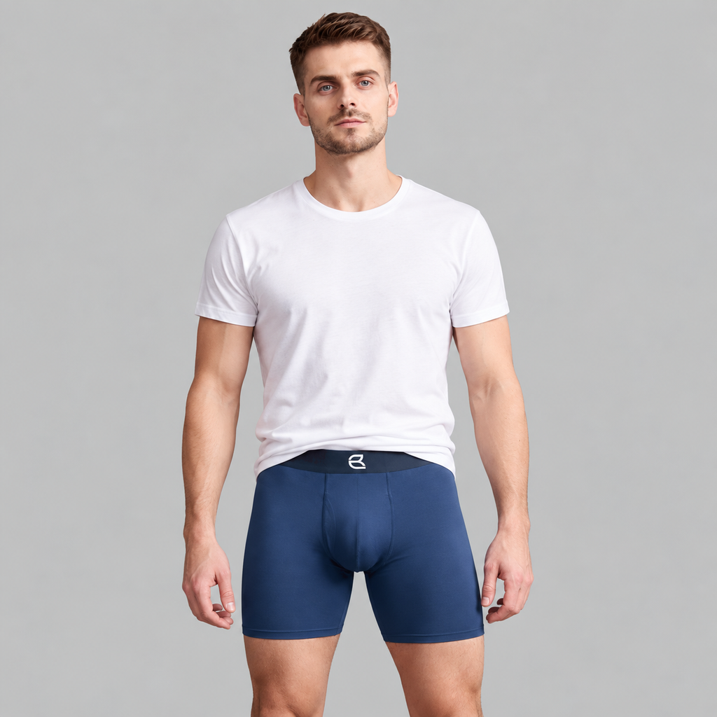 Men’s Seamless Anti-Chafe Long Boxer Brief