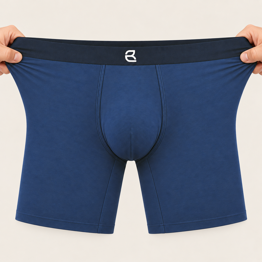 Men’s Seamless Anti-Chafe Long Boxer Brief