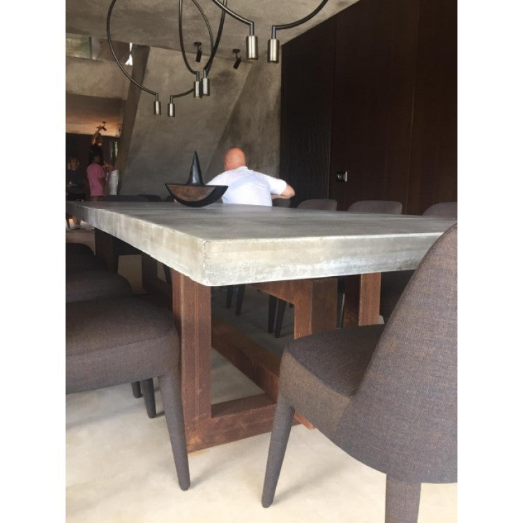 Barocco Aesgaard Lightweight Concrete Rectangular Dining Table - (W)39" (L)94.5" (H)29.5"