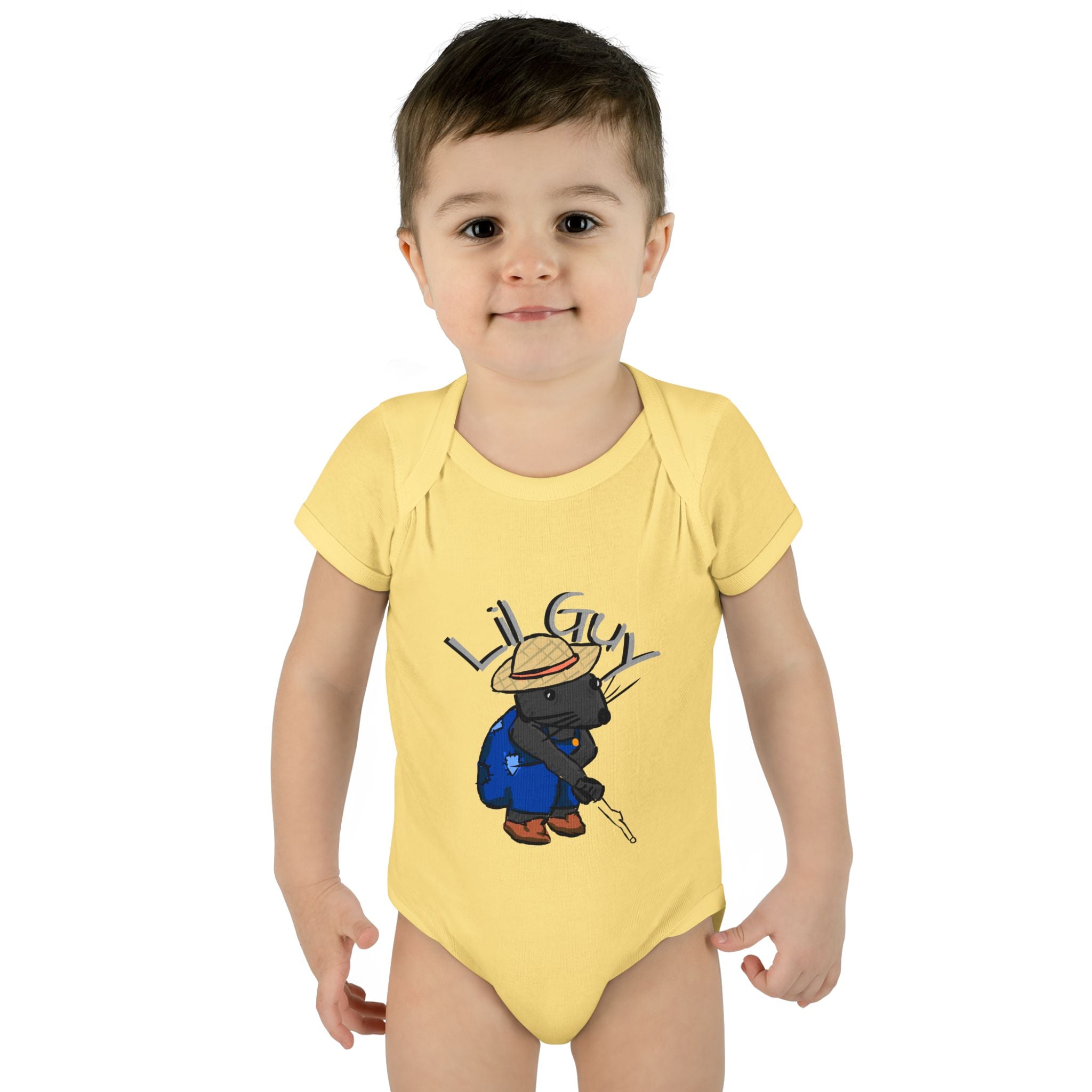 Lil Guy cartoon character Infant Bodysuit | baby romper newborn onesie