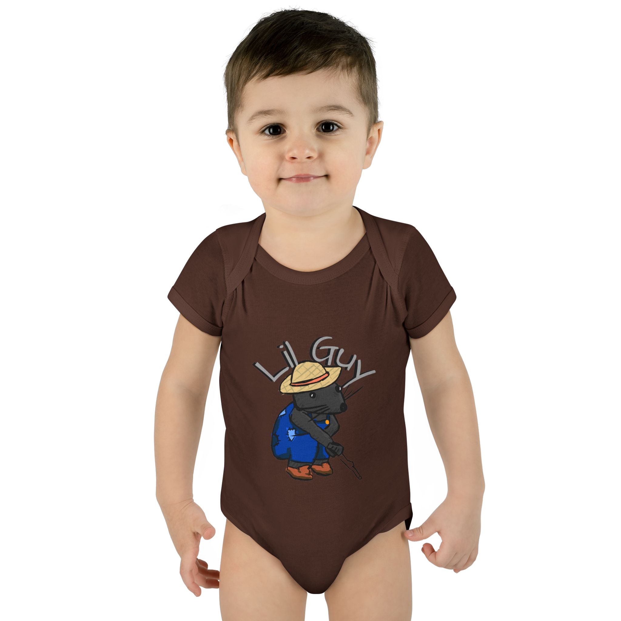 Lil Guy cartoon character Infant Bodysuit | baby romper newborn onesie