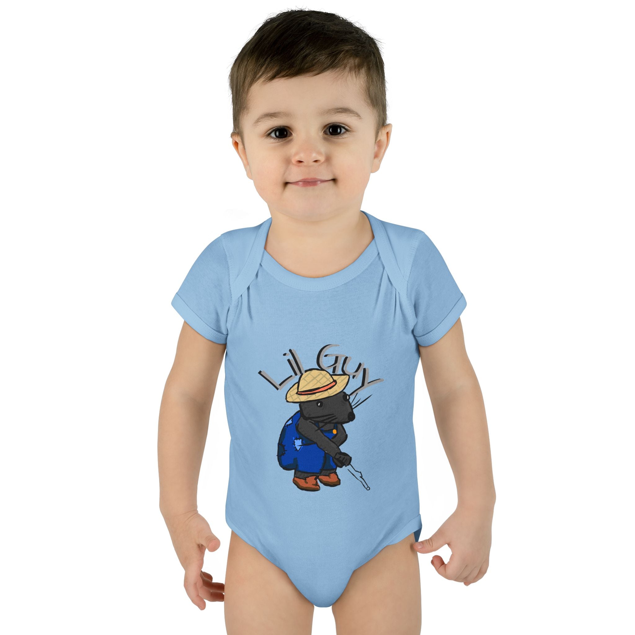 Lil Guy cartoon character Infant Bodysuit | baby romper newborn onesie