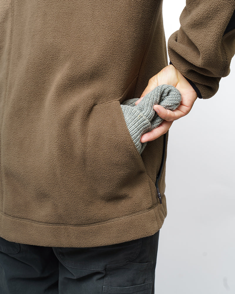 Bruin Fleece Zip Up- Major Brown