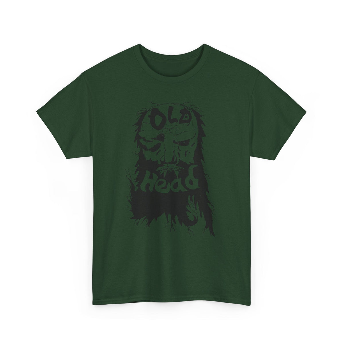 Old Head skull illustration Tee | Grunge skull graphic shirt