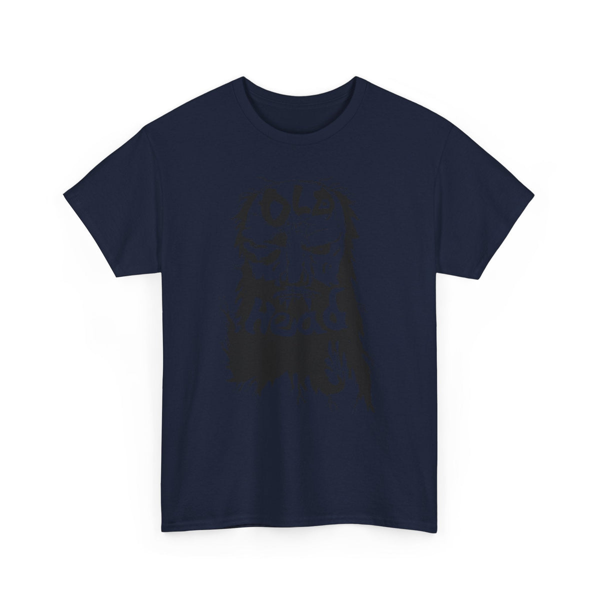 Old Head skull illustration Tee | Grunge skull graphic shirt