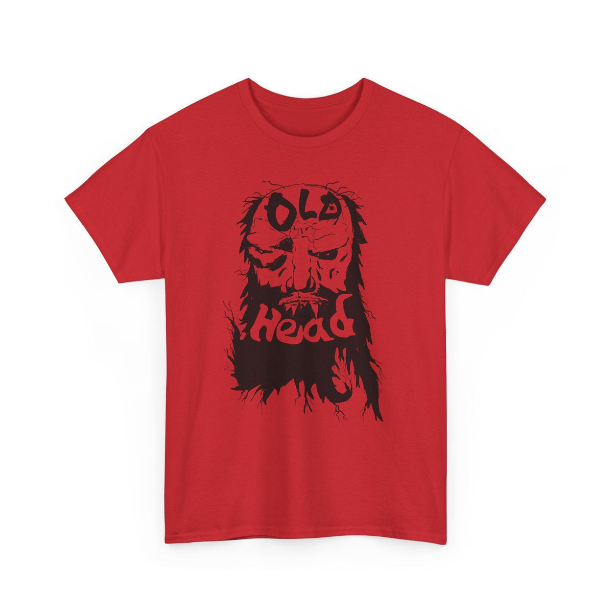 Old Head skull illustration Tee | Grunge skull graphic shirt