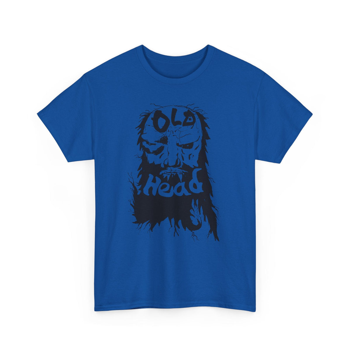 Old Head skull illustration Tee | Grunge skull graphic shirt