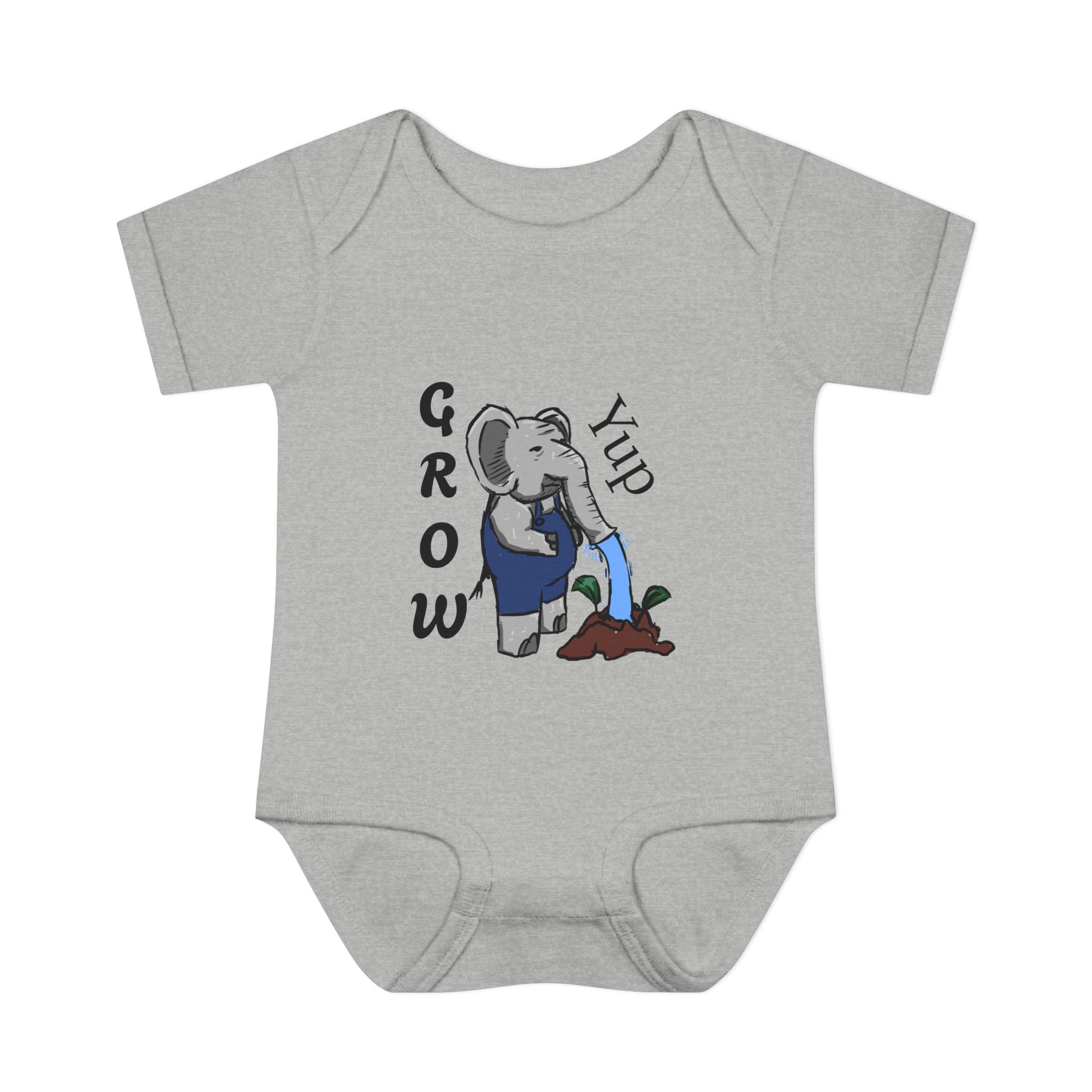 Elephant Watering Seedling Infant Bodysuit | Grow Yup
