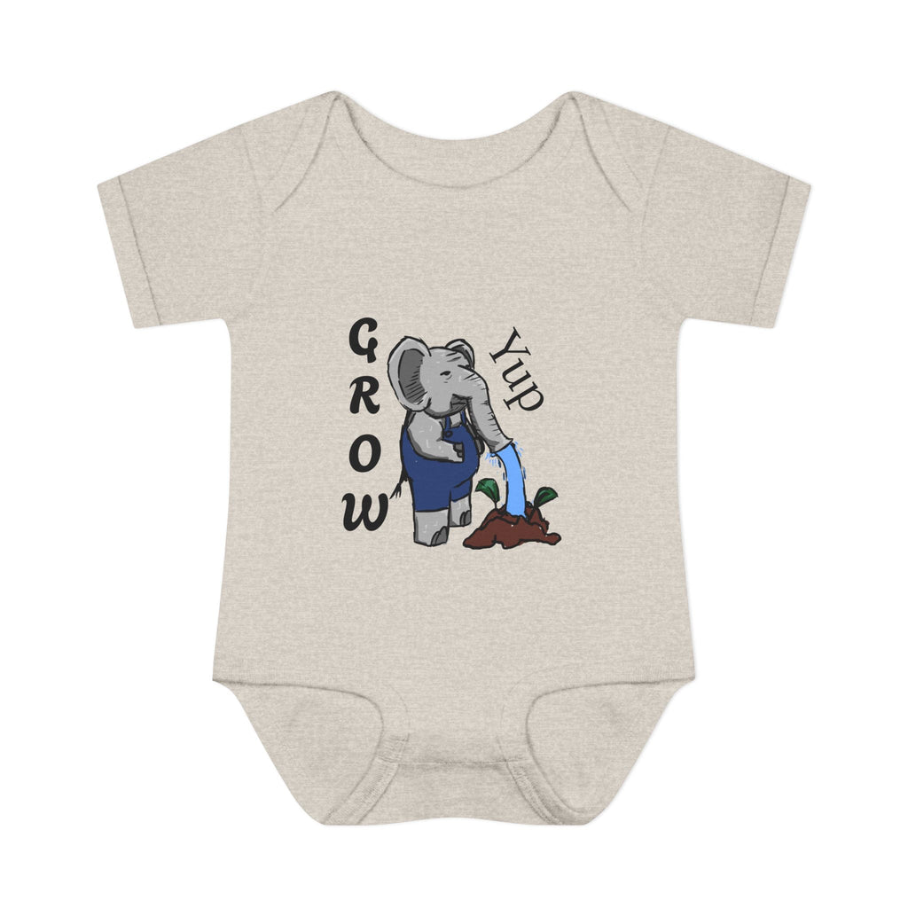 Elephant Watering Seedling Infant Bodysuit | Grow Yup