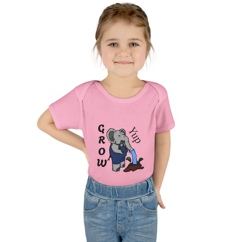 Elephant Watering Seedling Infant Bodysuit | Grow Yup