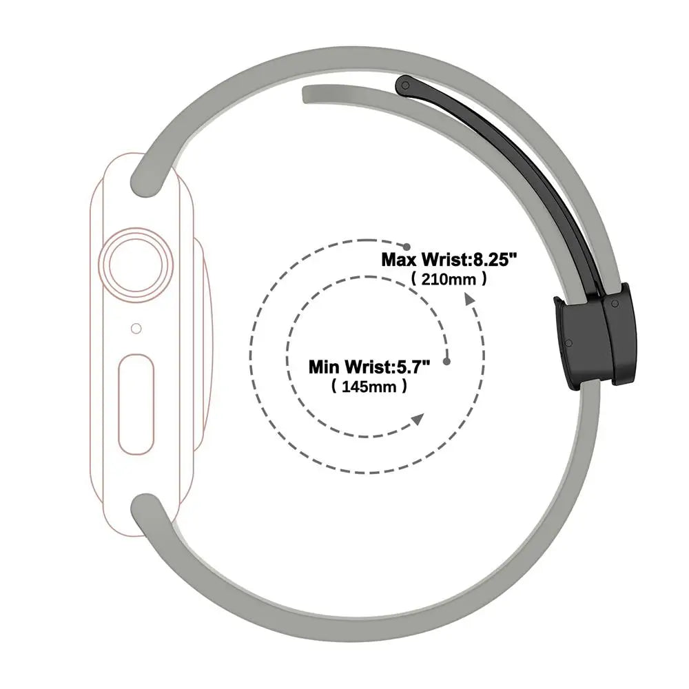 Magnetic Strap For Apple watch ultra 2 band 49mm Silicone Bracelet iWatch Series 9 7 8 6 5 4 3 se 44mm 45mm 40mm 41mm 42mm 38mm