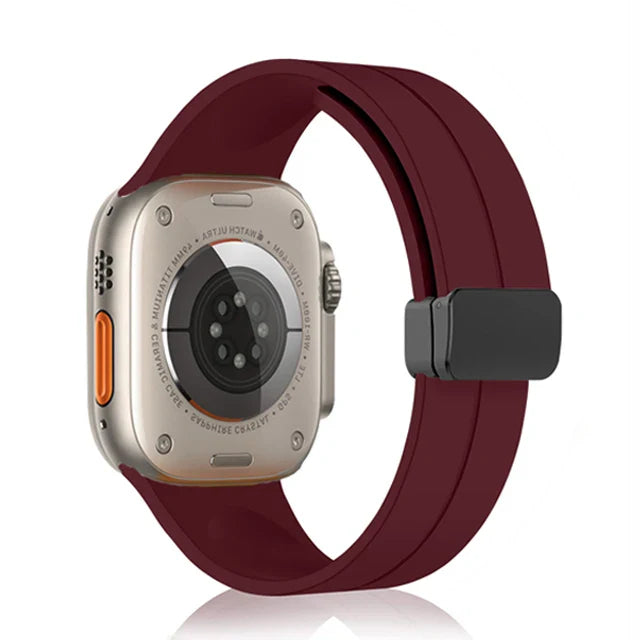Magnetic Strap For Apple watch ultra 2 band 49mm Silicone Bracelet iWatch Series 9 7 8 6 5 4 3 se 44mm 45mm 40mm 41mm 42mm 38mm