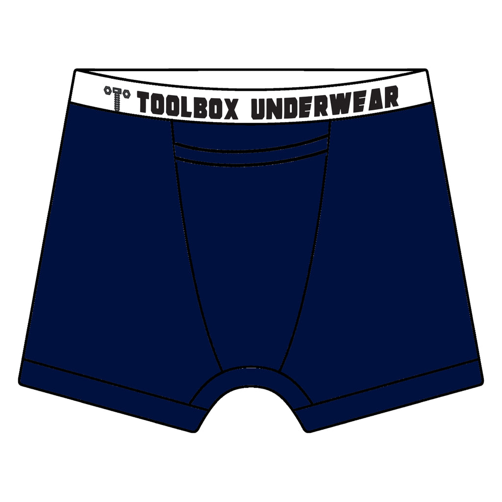 Toolbox Underwear - The Classic Solid Briefs - Navy