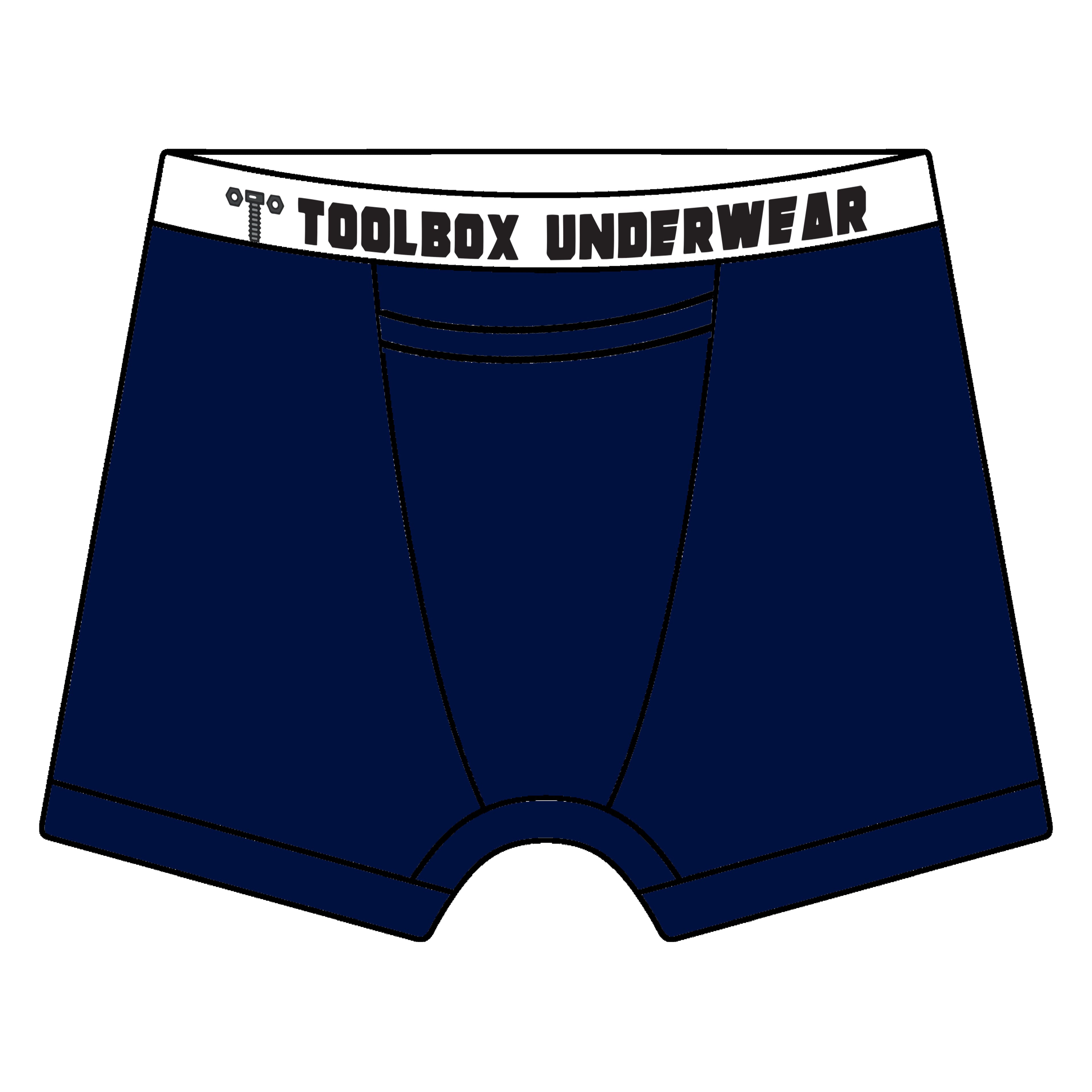 Toolbox Underwear - The Classic Solid Briefs - Navy