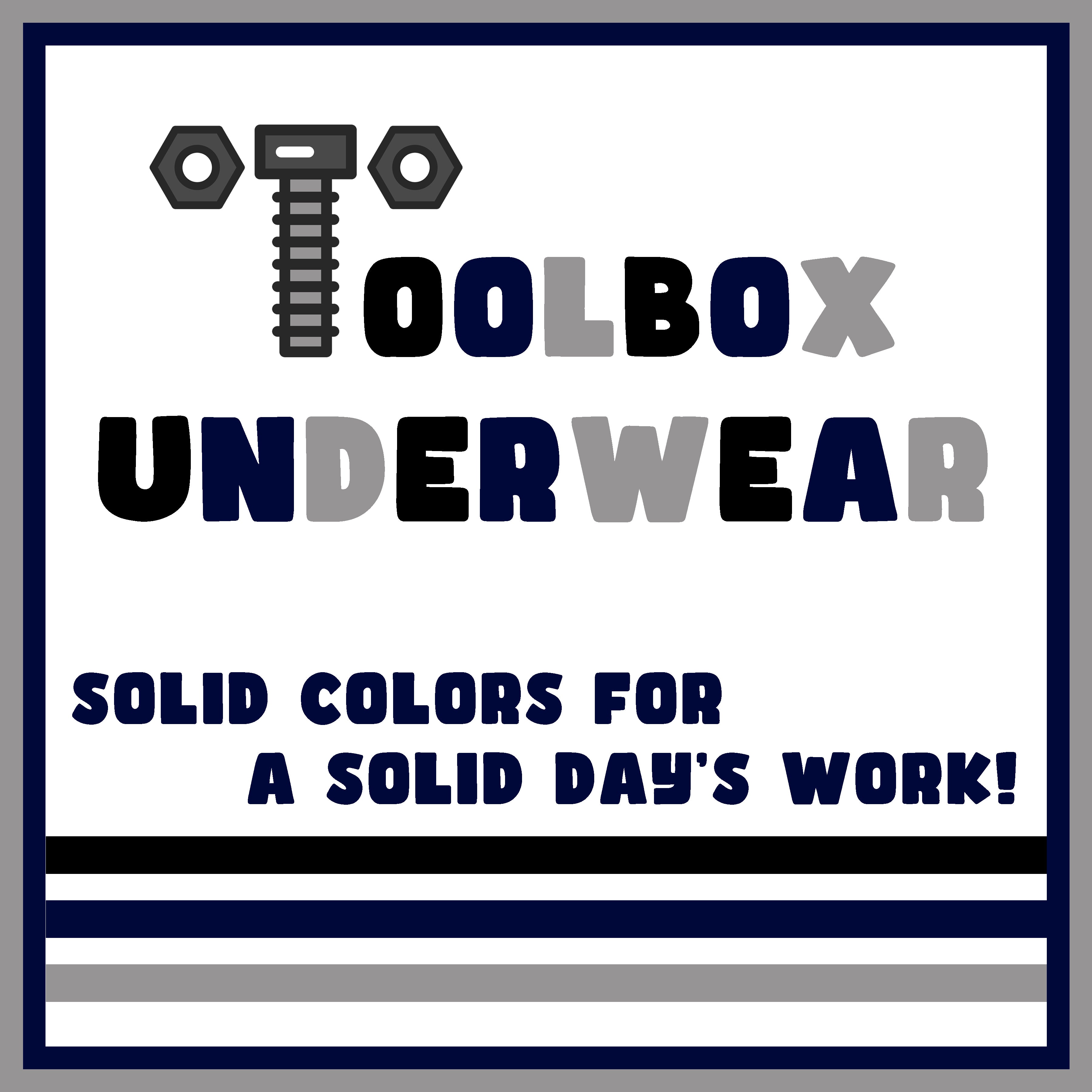 Toolbox Underwear - The Classic Solid Briefs - Grey