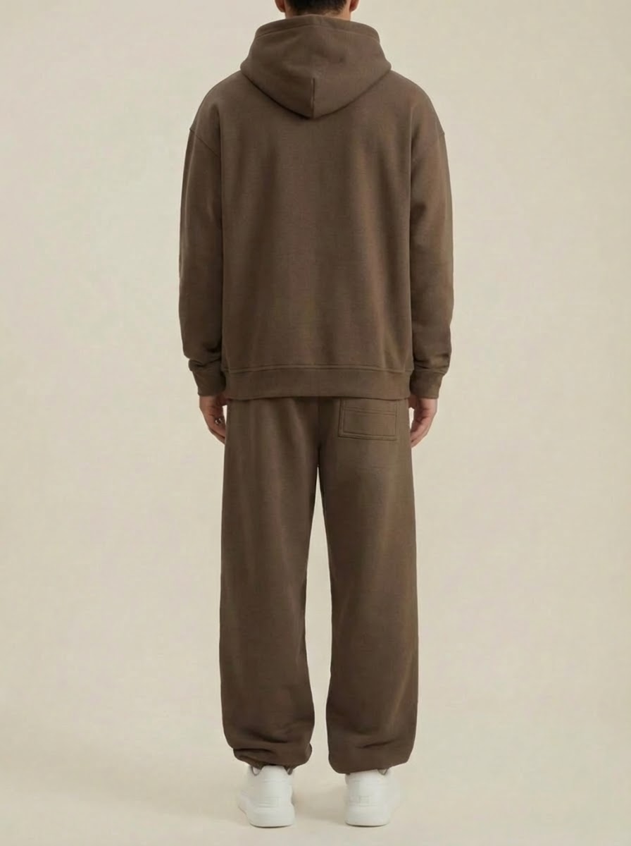 Apollo Heavyweight Cotton Brown Sweatpants
