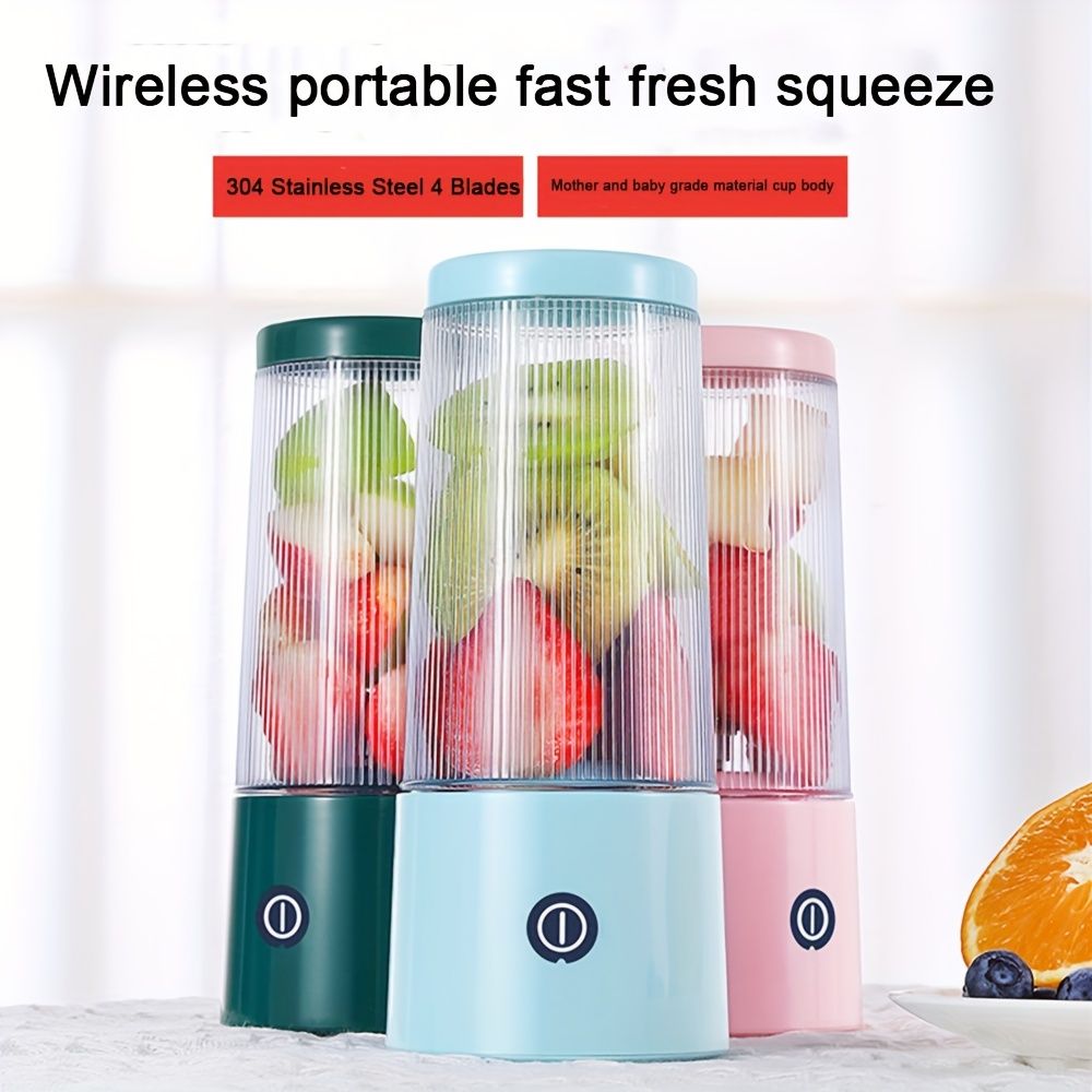 350Ml Portable Electric Juicer Blender 4 Blade Usb Mini Fruit Mixers Fruit Extractors For Juice Yogurt Smoothie Milkshake