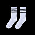 LA Gear Classic Athletic Striped Crew Socks | White