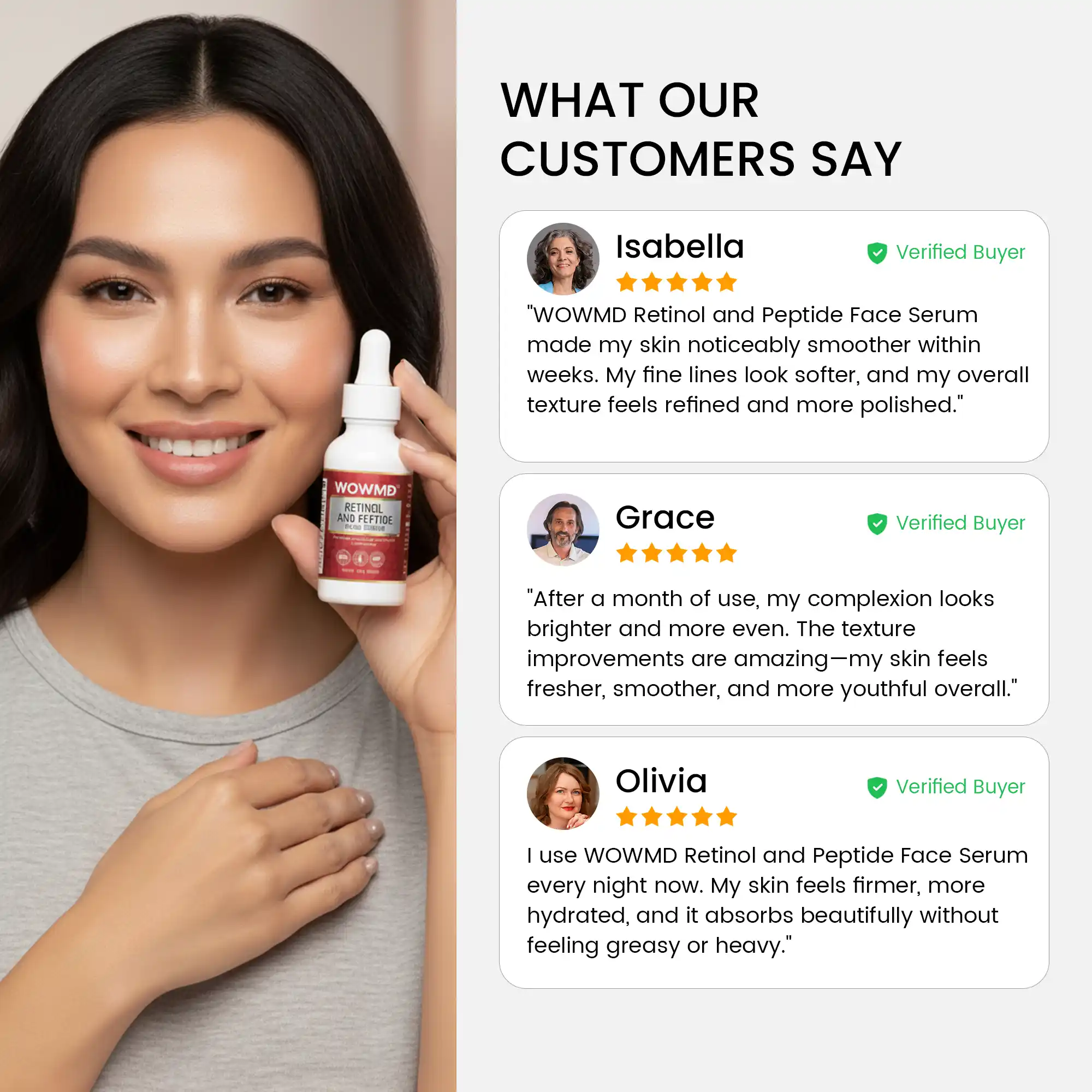 Retinol and Peptide Face Serum